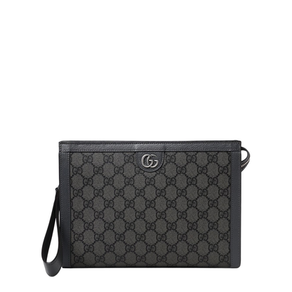 Ophidia Small Leather Pouch - Black