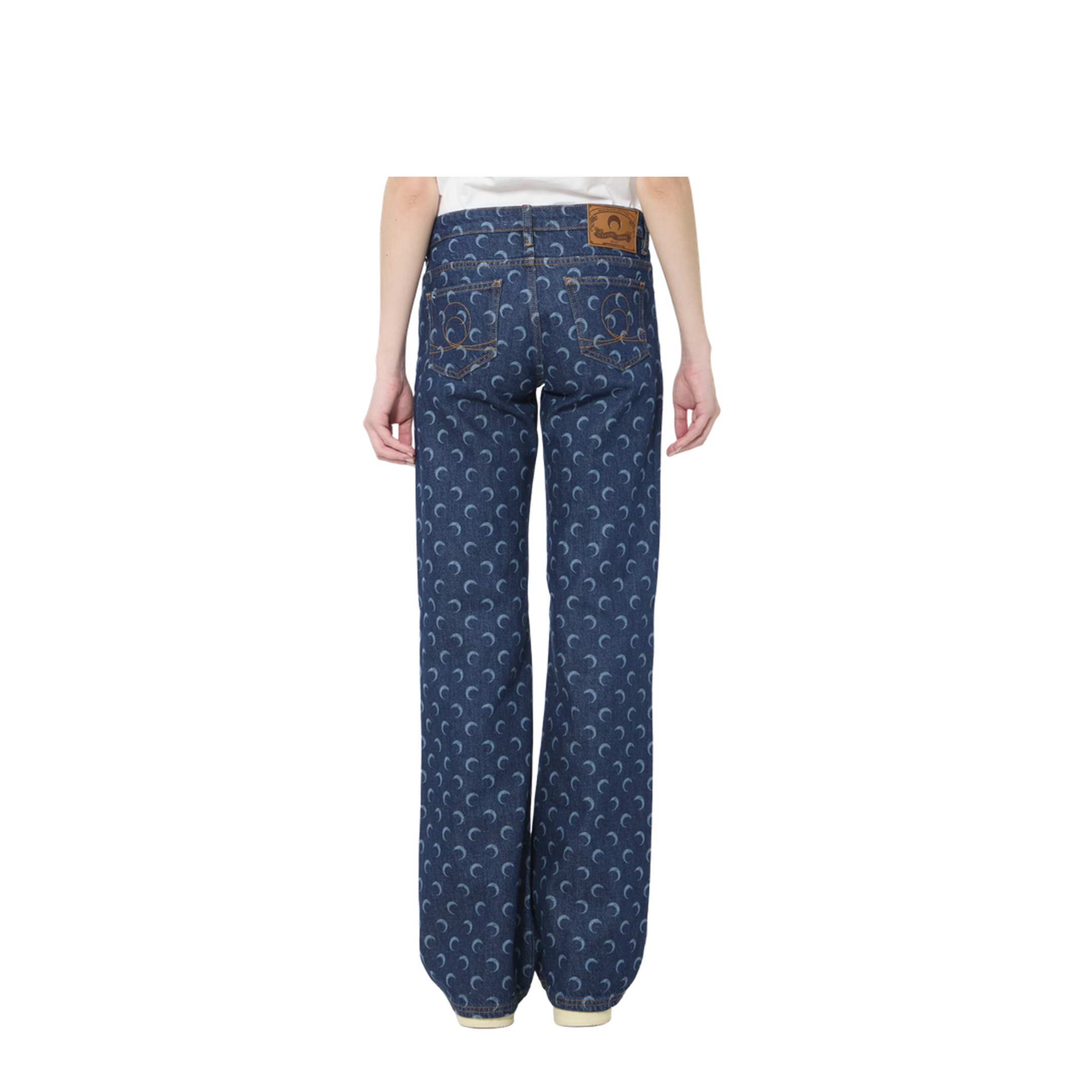 MAYFEYR - Marine Serre - Midnight Bootcut Jeans - WPA180ARDEN0002BL80
