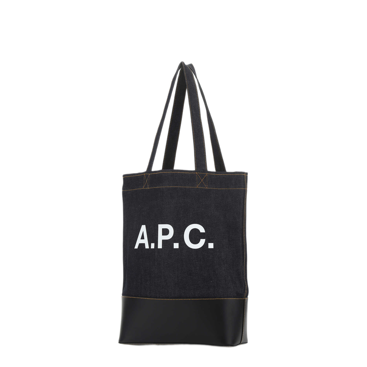 MAYFEYR - A.P.C. - Blue Denim And Leather Shopping Bag - CODDPM61444IAK