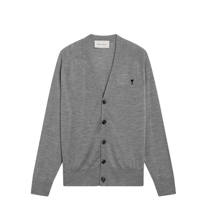Grey De Coeur Cardigan in Wool