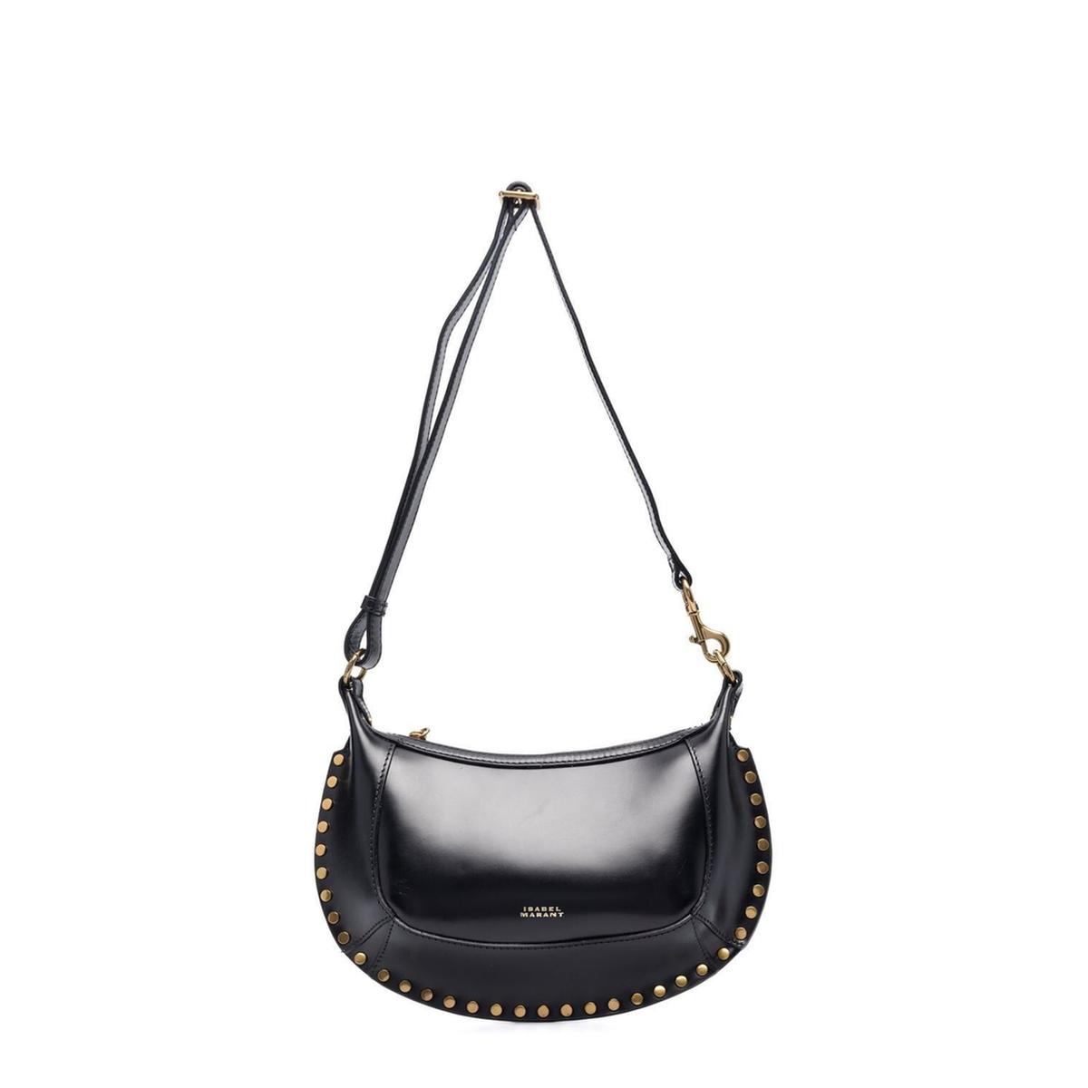 Oskan Moon Calfskin Shoulder Bag - Black