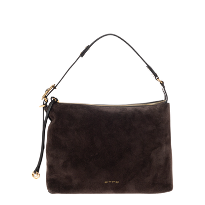 MAYFEYR - Etro - Suede Shoulder Bag With Leather Details - WP1B0047AP12QM0406
