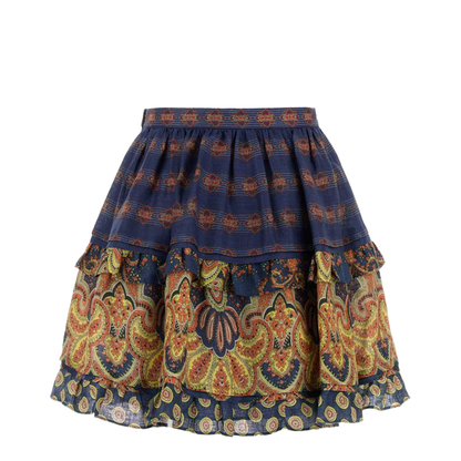 Printed Linen Skirt