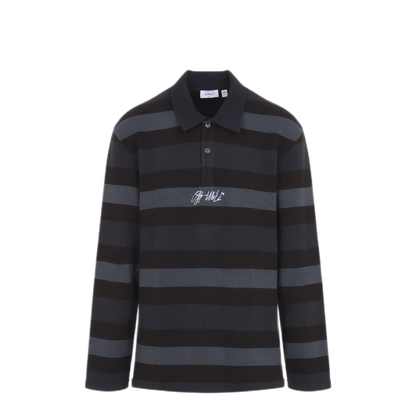 MAYFEYR - Off-White - Stroke Ow Relax L/S Polo - 44MAD015F26J002960