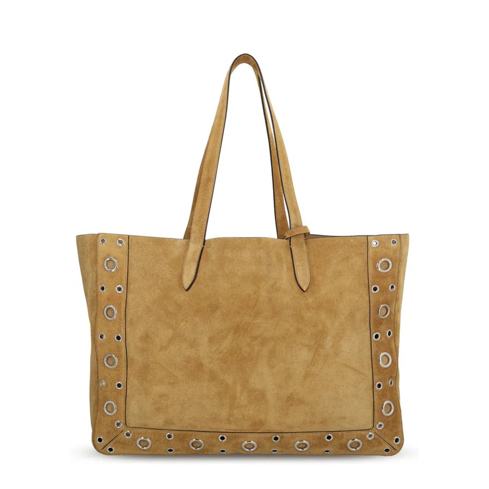 Suede Bag with VLogo and Studs