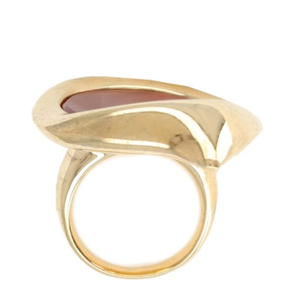 MAYFEYR - Panconesi - Anello Dusk Small - S26FG001SBRASSREDAGATE