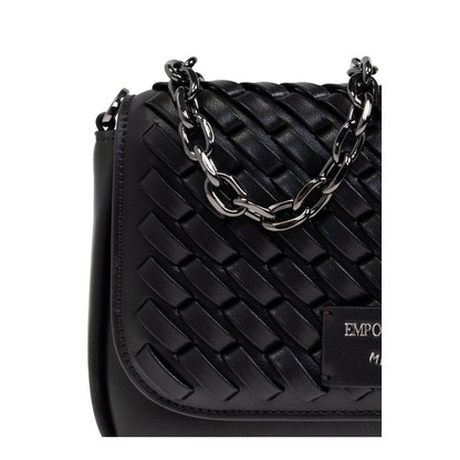 Mini Bag in Interwoven Leather with Chain Shoulder Strap