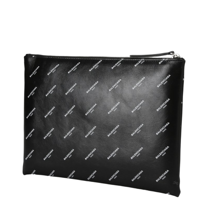 Logo Pattern Clutch Bag