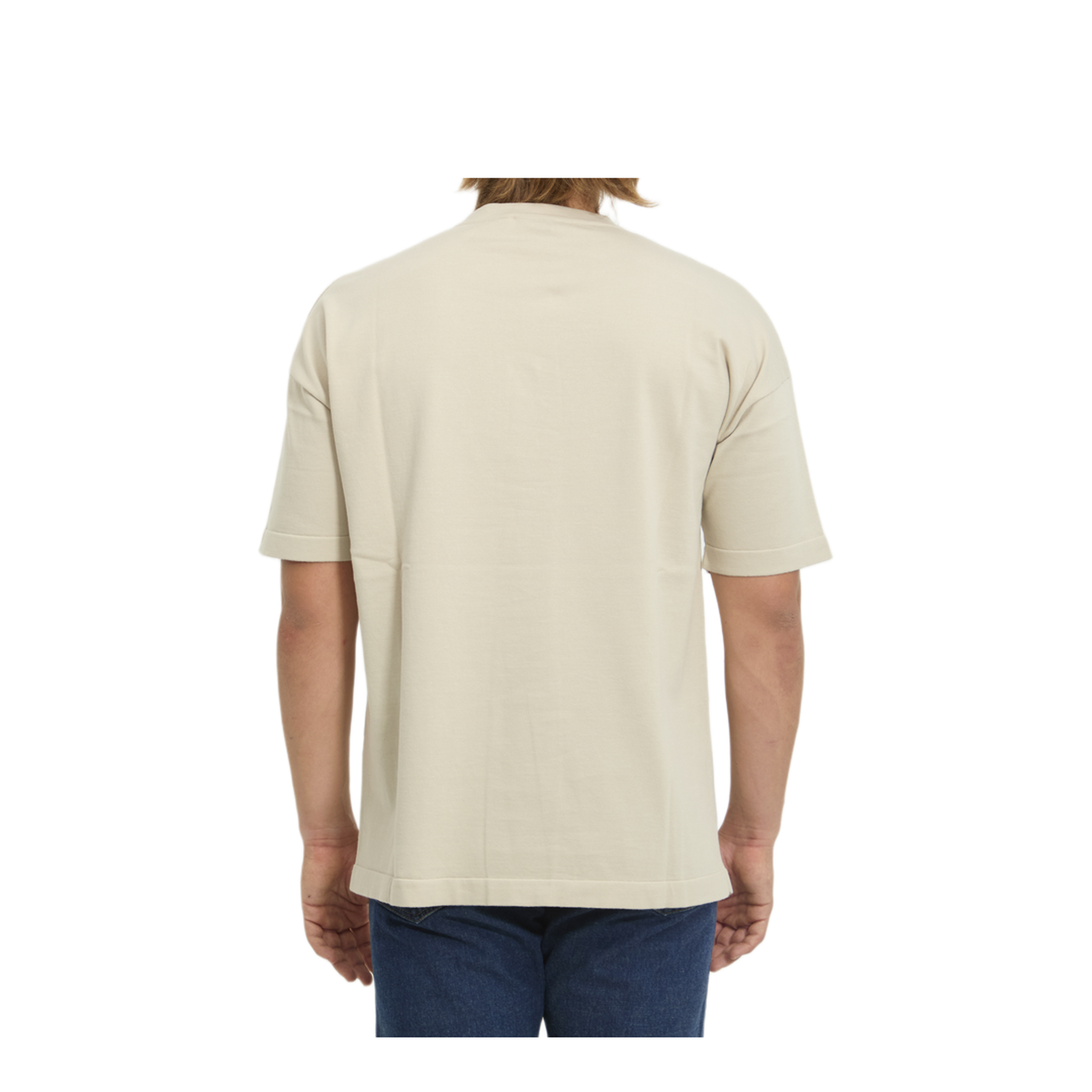 MAYFEYR - Dior - Beige Cotton Jersey T Shirt With Signature - 693M604A7031180