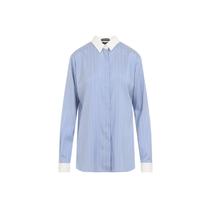 MAYFEYR - Tom Ford - Striped Silk Shirt - CA3355FAX1777UWB