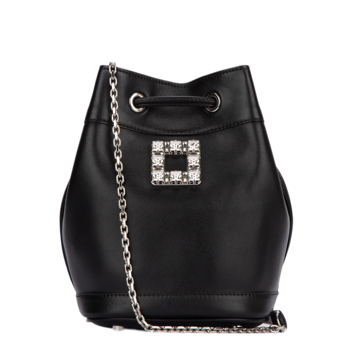 Mini Leather Très Vivier Bucket Bag