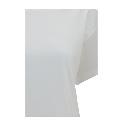 MAYFEYR - Brunello Cucinelli - Cotton T-Shirt With Sheer Sleeves And Side Panels - M0T81BX800