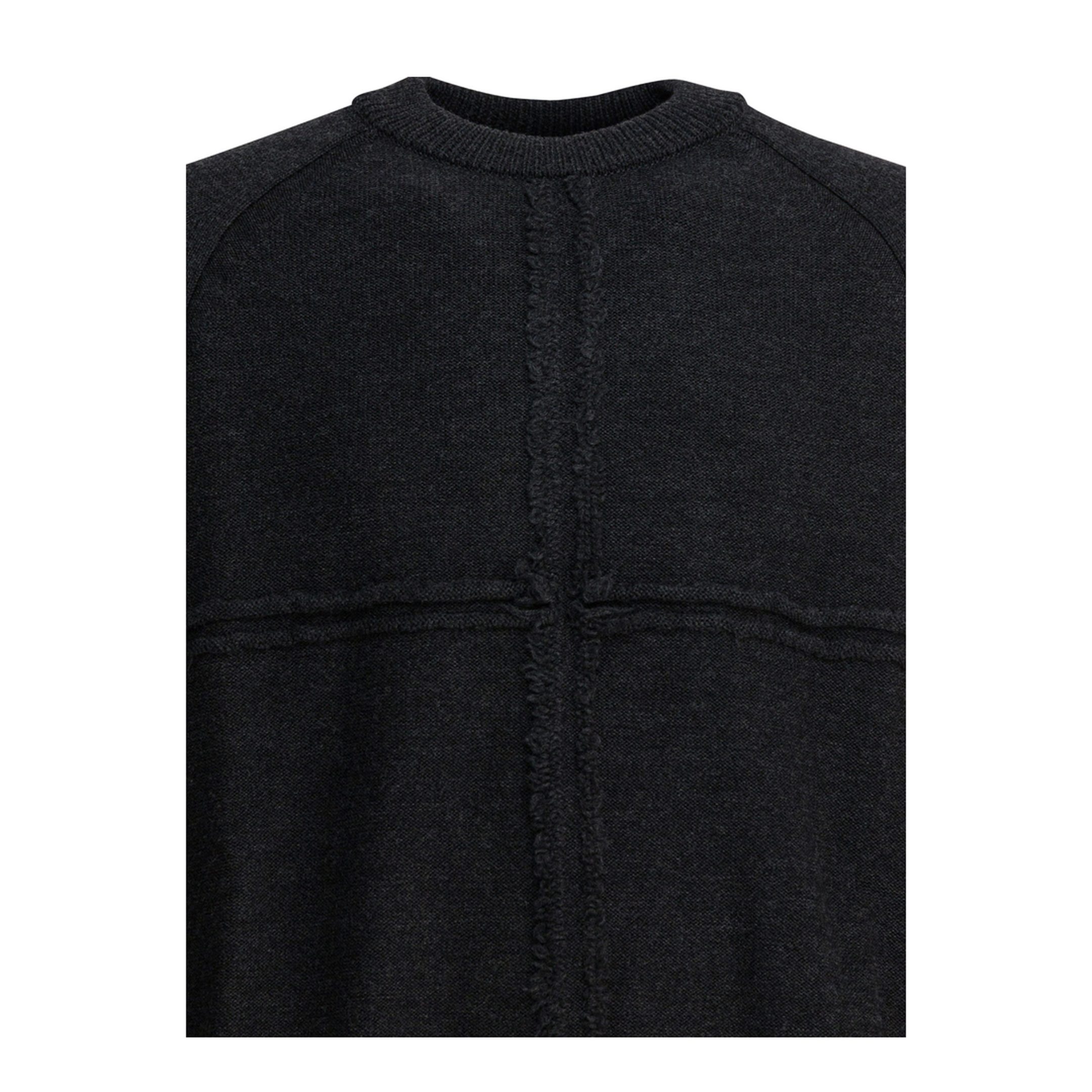 MAYFEYR - Comme Des Garçons Homme - Wool Crewneck Sweater - HPN006W252TOPGREY