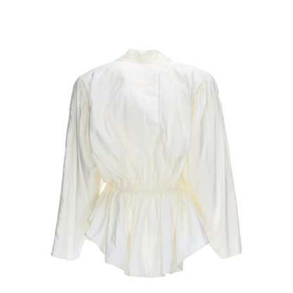 Silk Blend Top in White