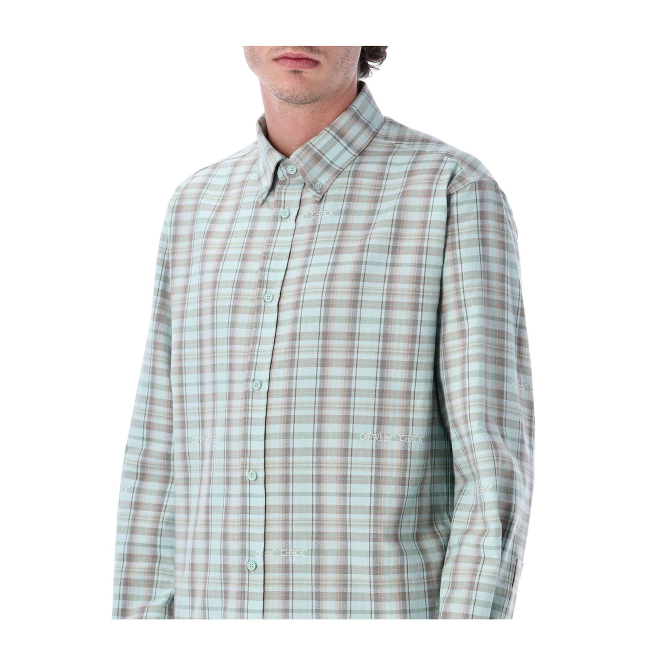 MAYFEYR - Off-White - T-Shirts And Polos Green - OMGE04MS26FAB001330