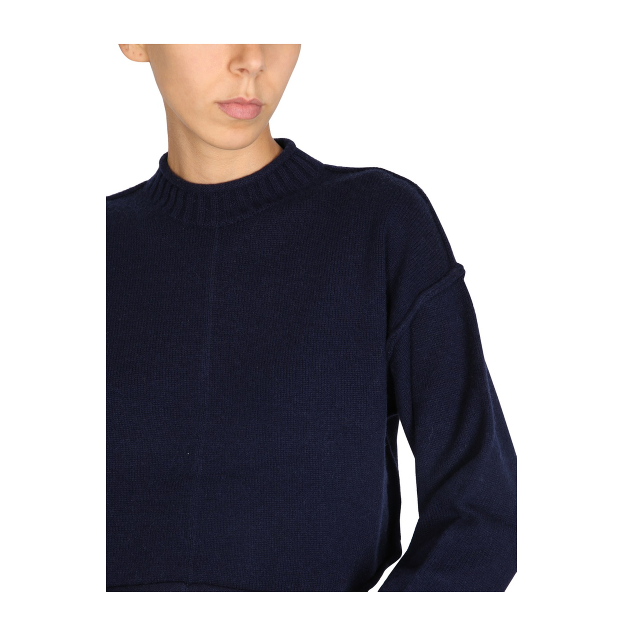 Wool and Cashmere Crew Neck Sweater