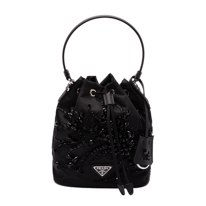 Enamel Triangle-Logo Tote Bag