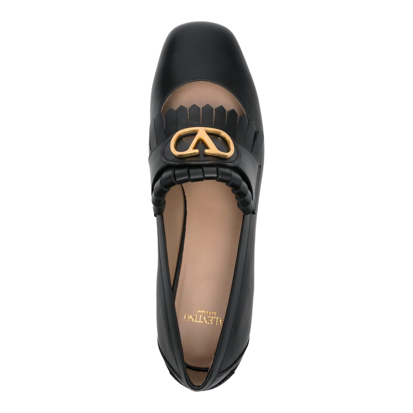 VLogo Signature Leather Loafers