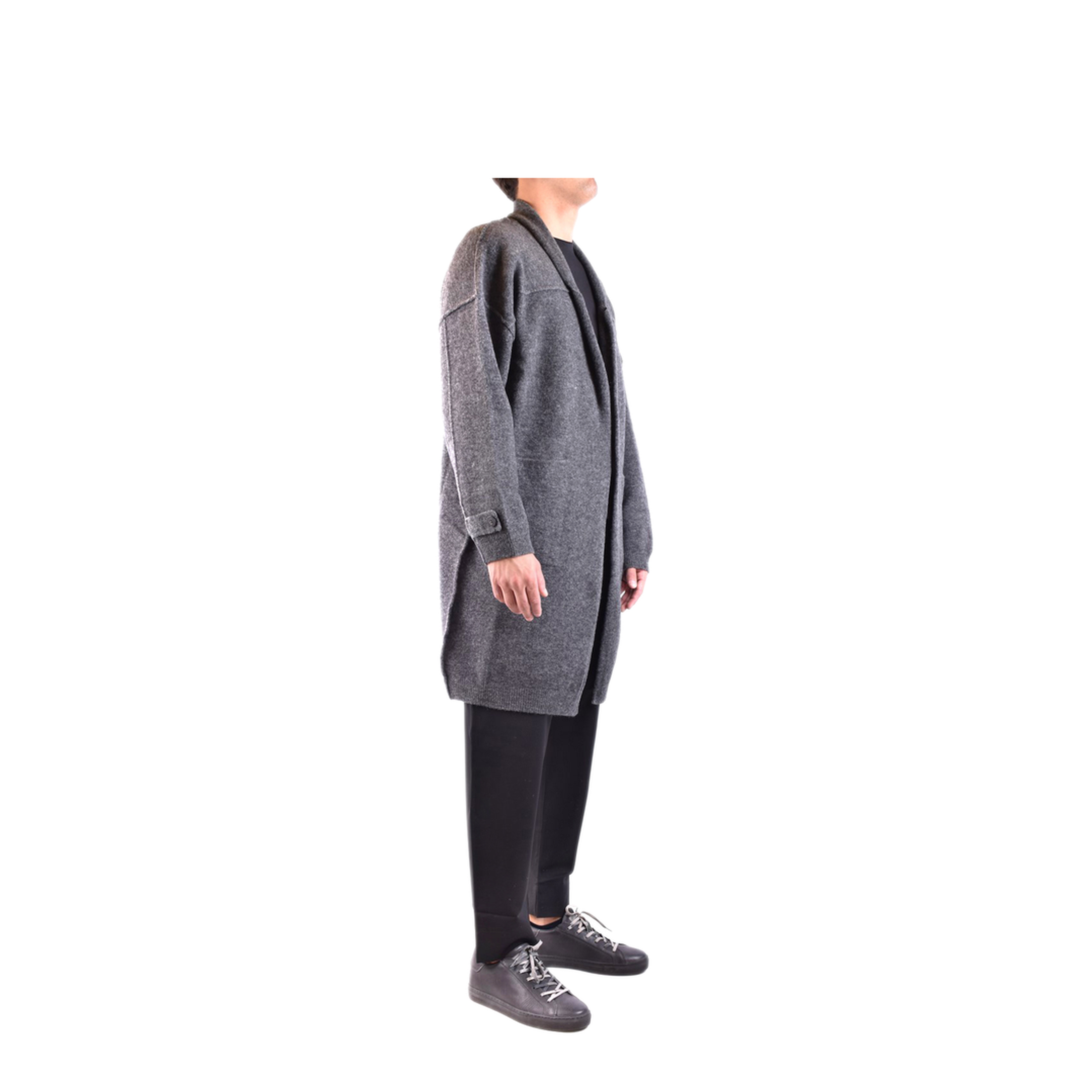 MAYFEYR - ISABEL BENENATO - Graphite Wool Blend Coat - UK53F2280
