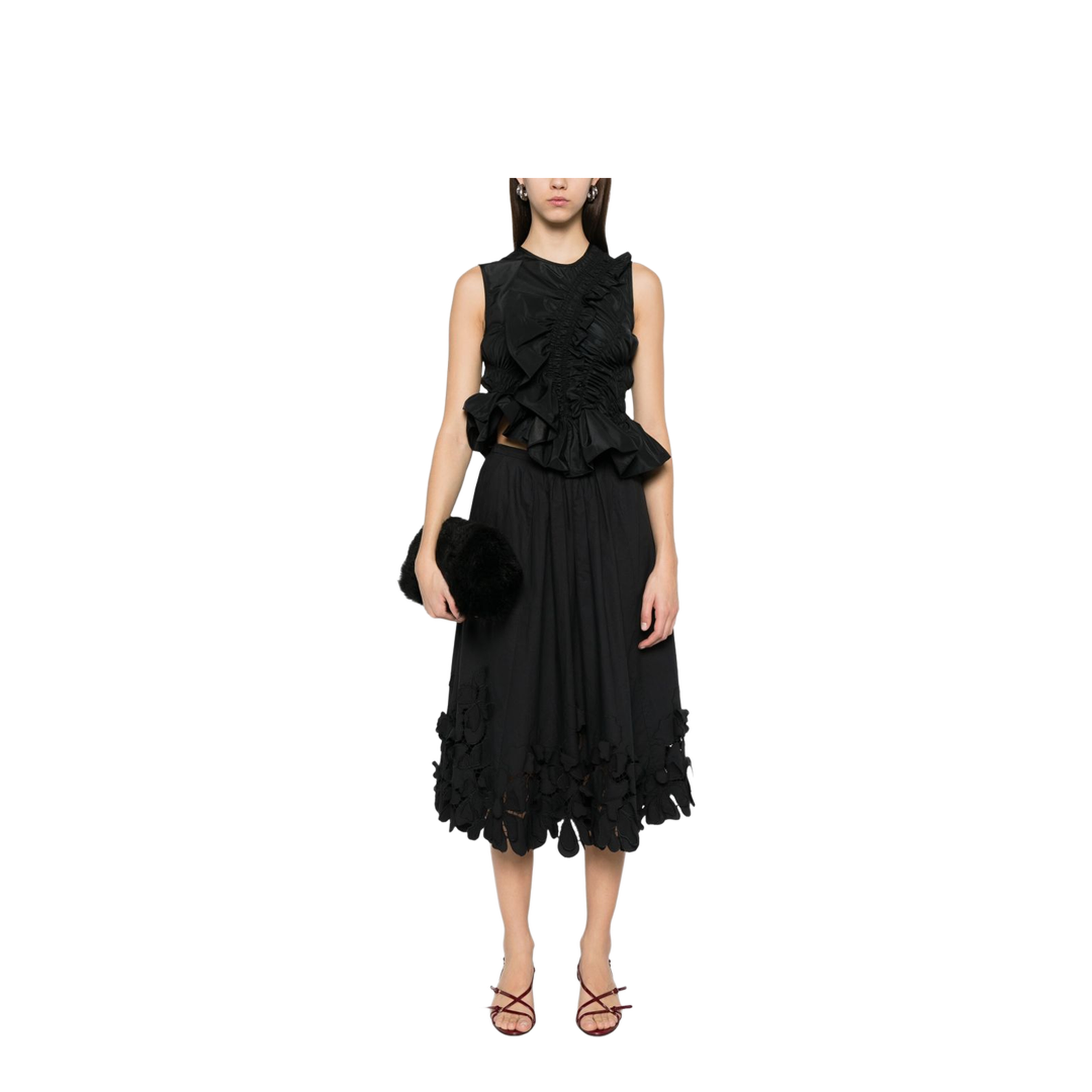 Embroidered Cotton Skirt