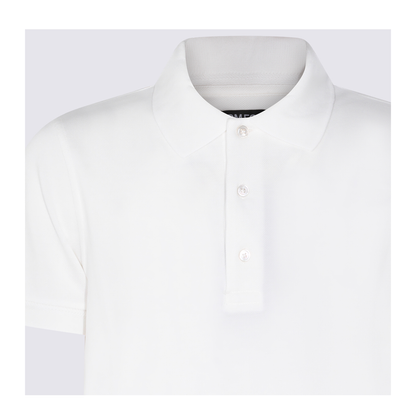 Lyocell Pique Polo Shirt In White