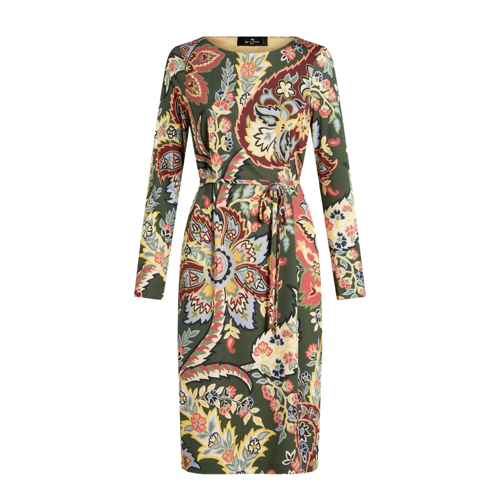 Abstract Pattern Midi Dress