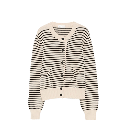 MAYFEYR - Roberto Collina - Striped Cotton Cardigan - A1222003