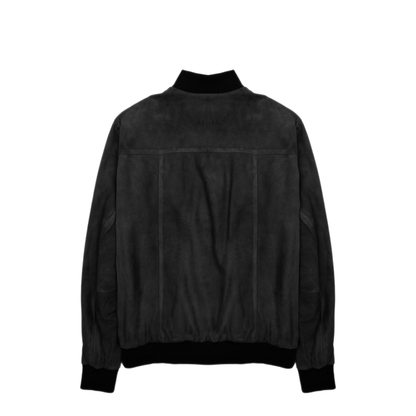 MAYFEYR - LOW BRAND - Bomber Jacket In Suede - LJ26006D001BLACK
