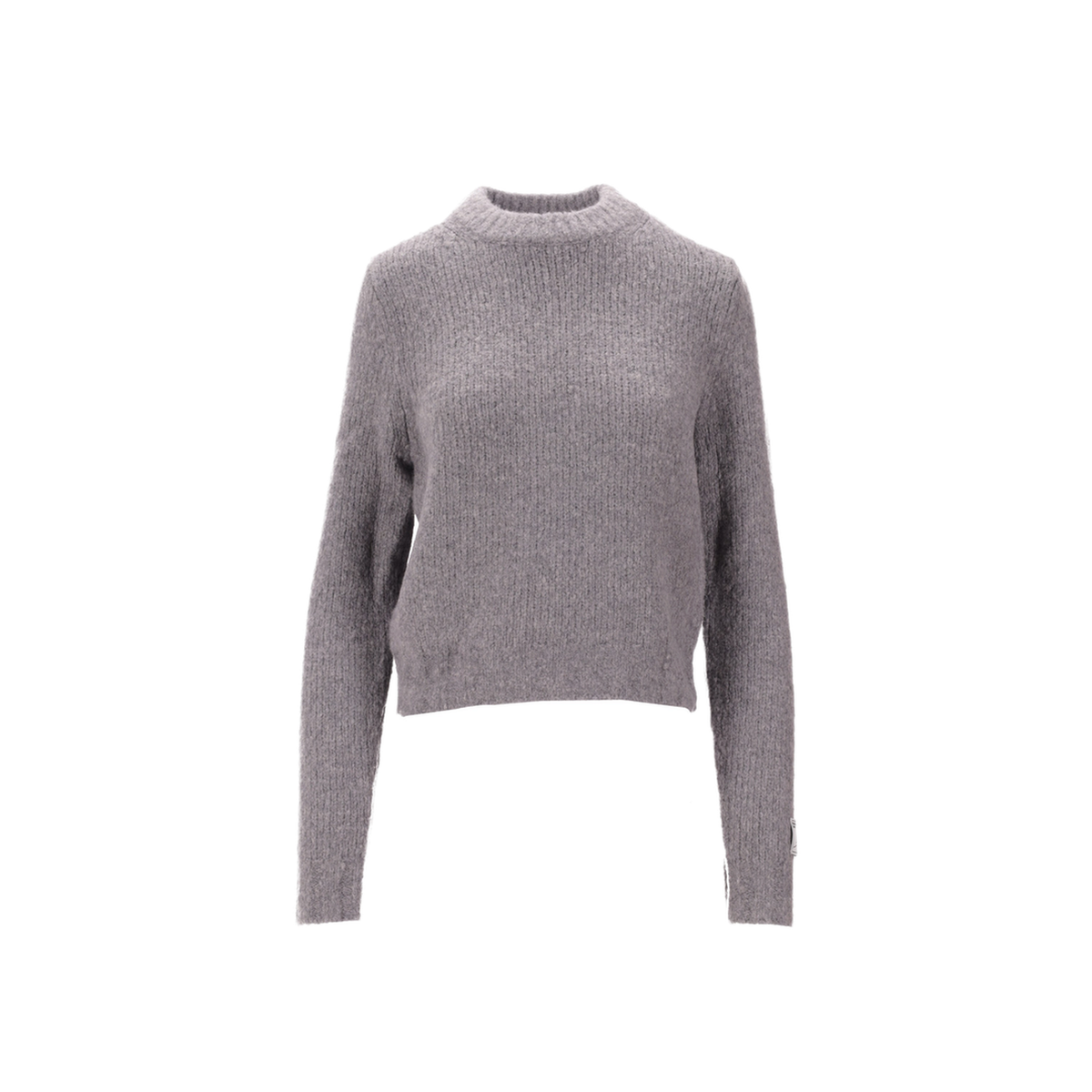 MAYFEYR - BB WALLACE - Crew Neck Sweater Grey Melange Xs - K27DAVIDGG