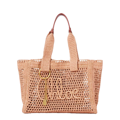 MAYFEYR - Chloè - East-West Summer Banana Raffia Tote Bag - CH26US904P08