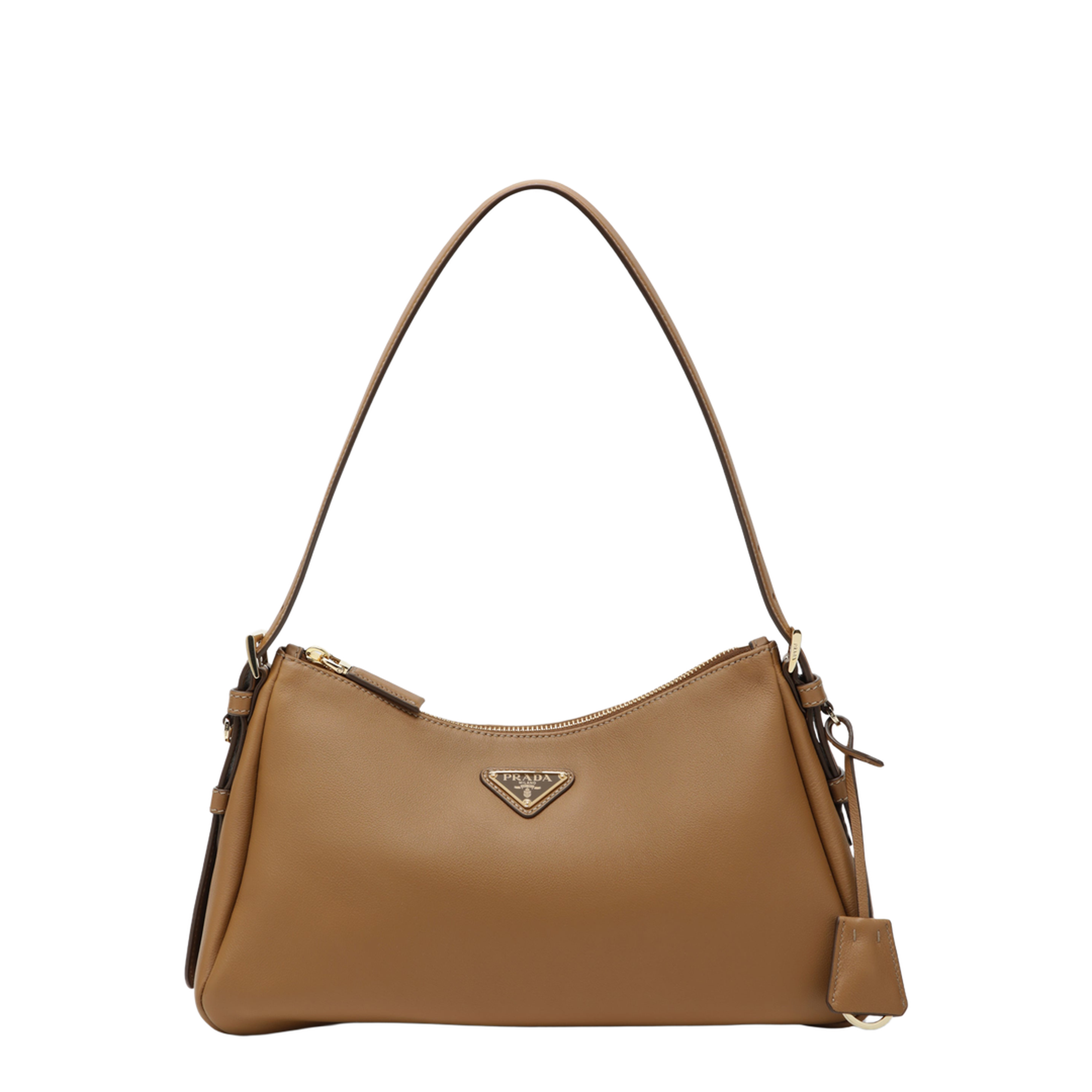MAYFEYR - Prada - Medium Caramel Aimée Bag In Leather - 1BC229LVM2CYSF03BH