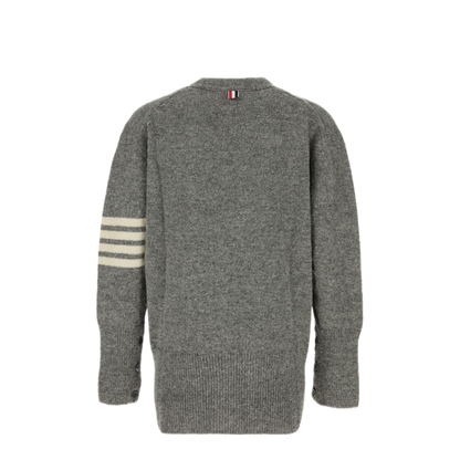 MAYFEYR - Thom Browne - Jersey Stitchexaggerated Fit V Neck Car - MKC572AY1047035