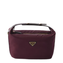 Chérie Mini Re-Nylon Shoulder Bag - Burgundy