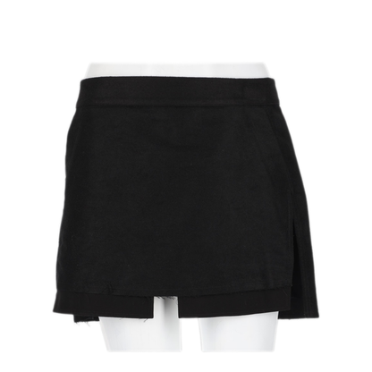 MAYFEYR - Rick Owens - Black Ramie Cotton Skirt - RP02F5374MOR09