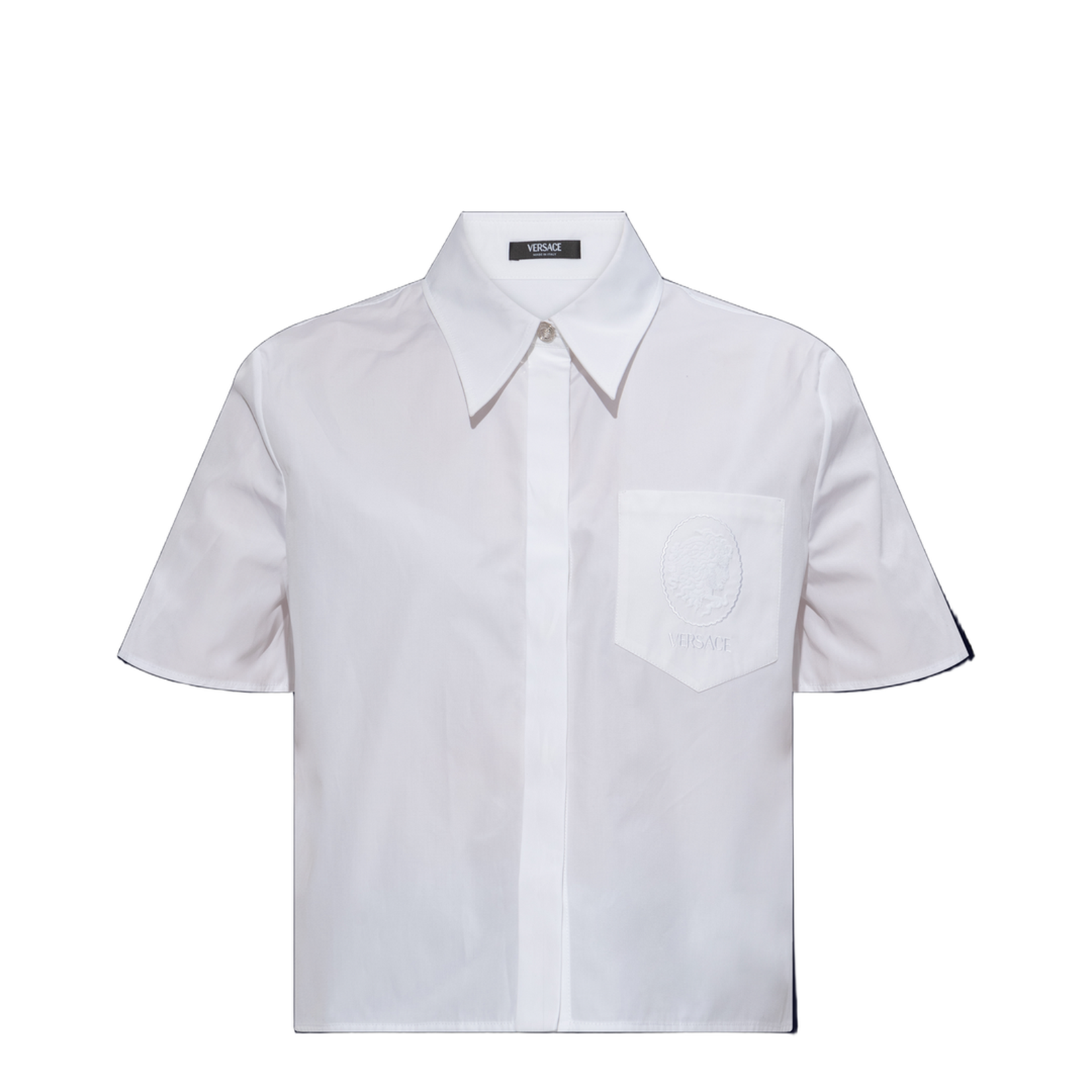 Short Sleeve Logo Embroidered Shirt