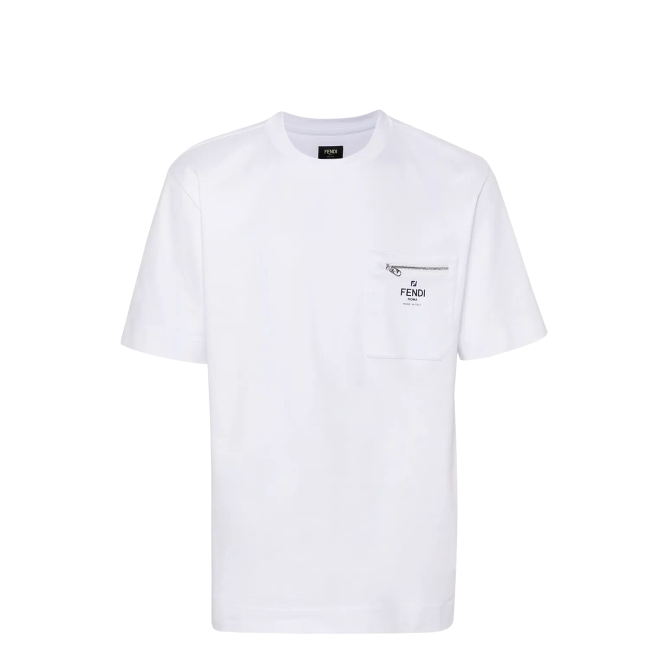 MAYFEYR - Fendi - Zip-Detail Cotton T-Shirt - FY0936ARYR