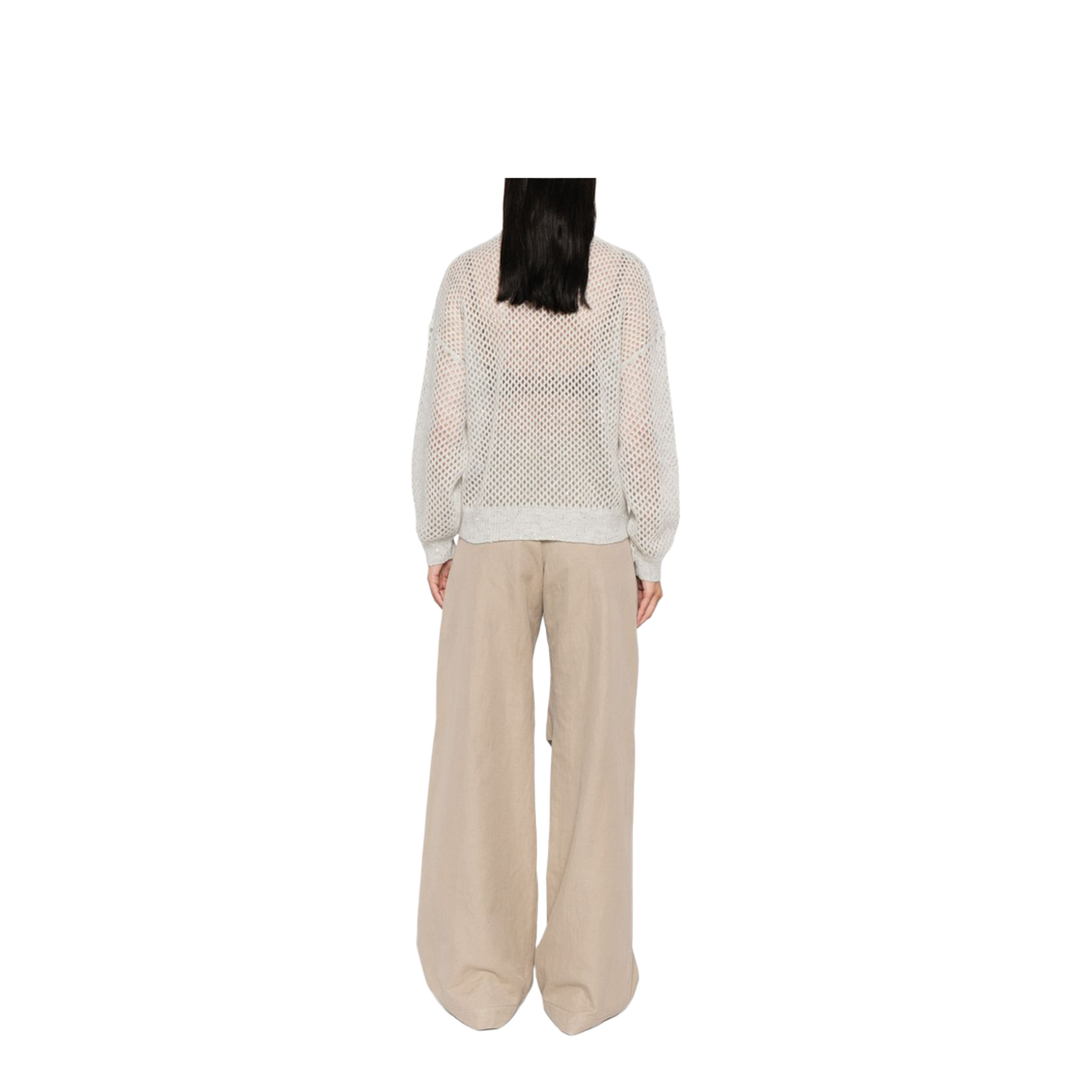Wool Open-Knit Sweater