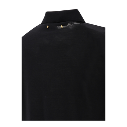 MAYFEYR - Golden Goose - Merino Wool Button Down Polo Shirt - GMP01412P00104190100