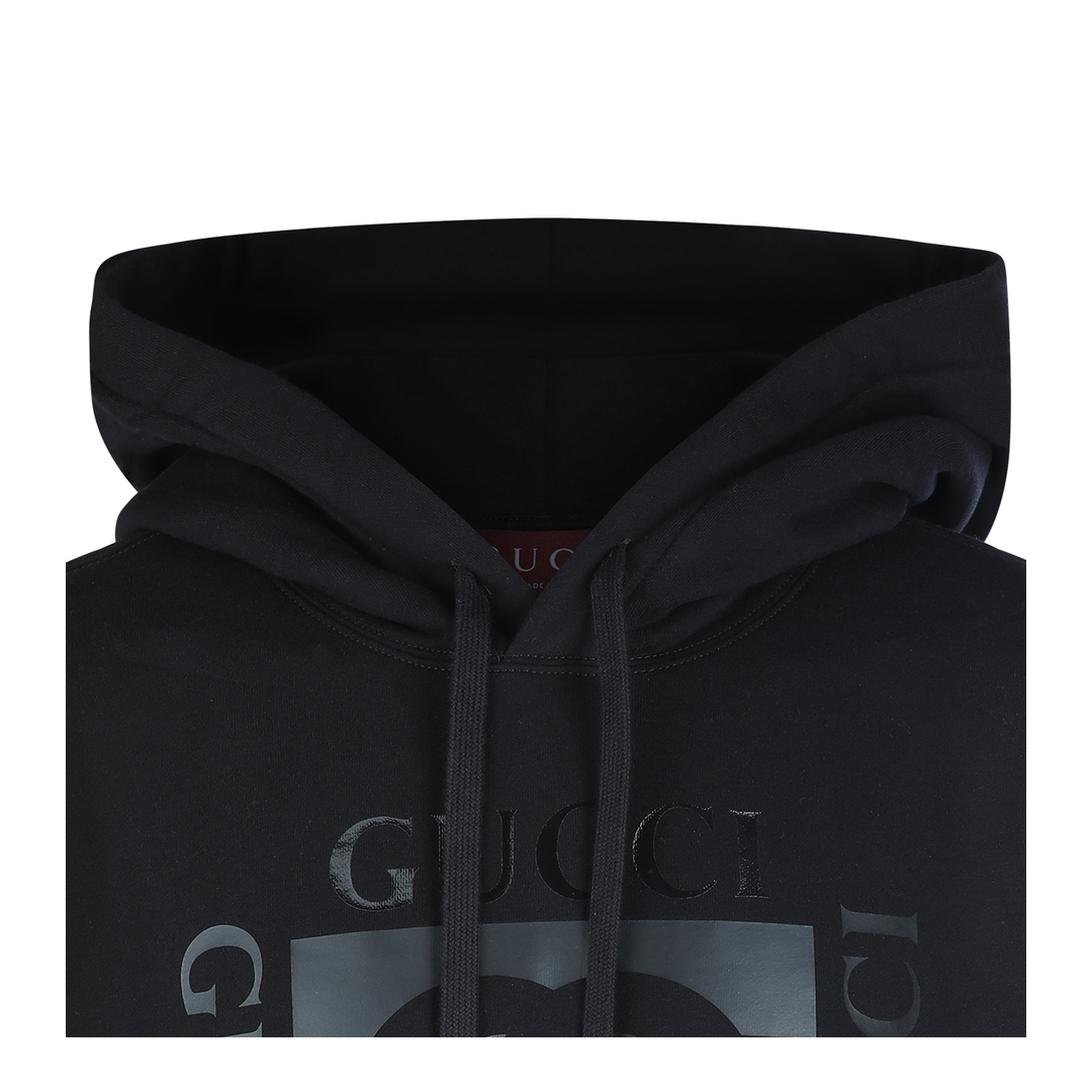 Cotton Jersey Sweatshirt with Print in Black