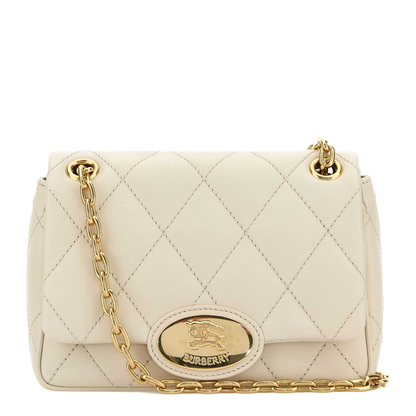 Ivory Leather Small Strand Shoulder Bag
