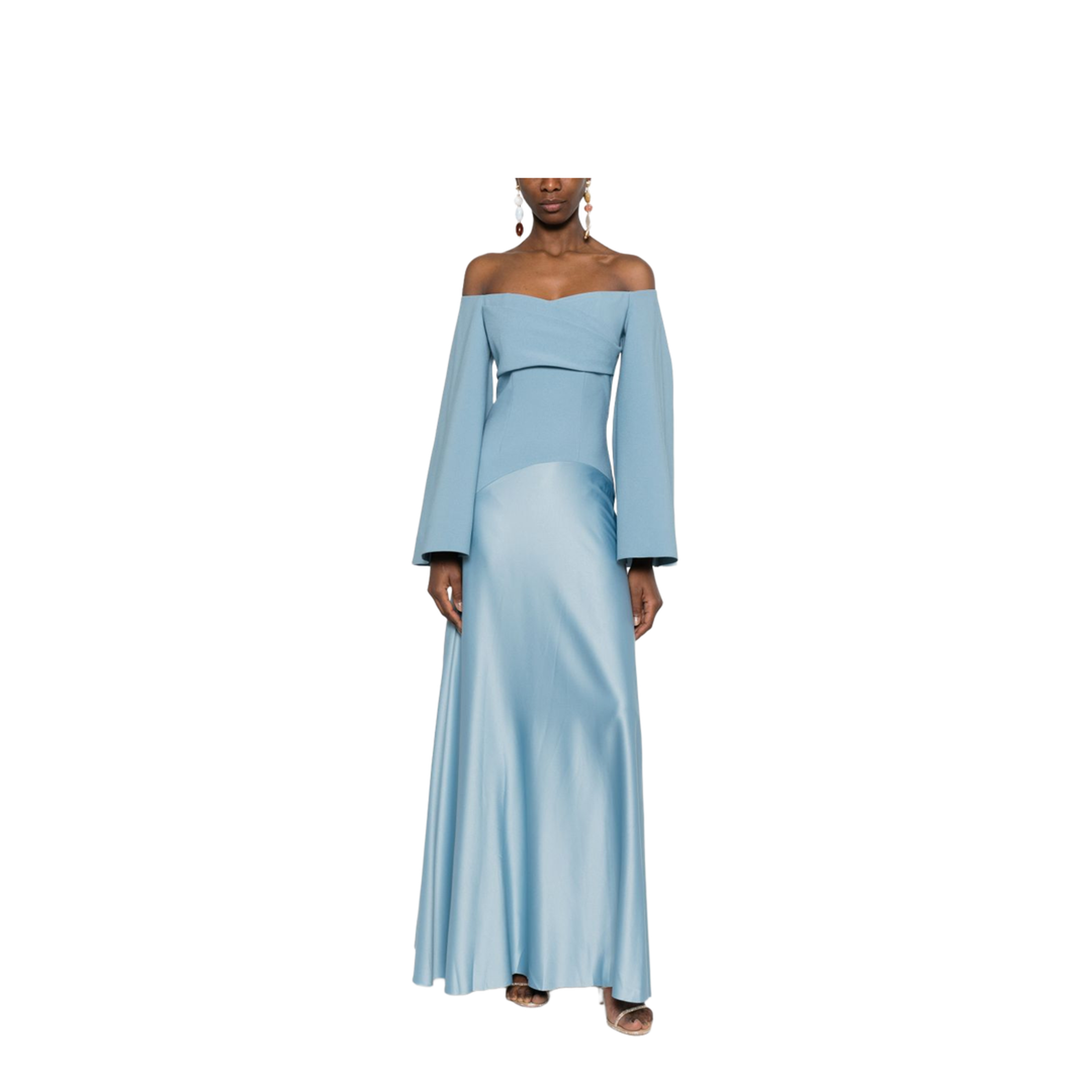 MAYFEYR - Solace London - Clear Blue Dresses - OS39001SLATEBLUE