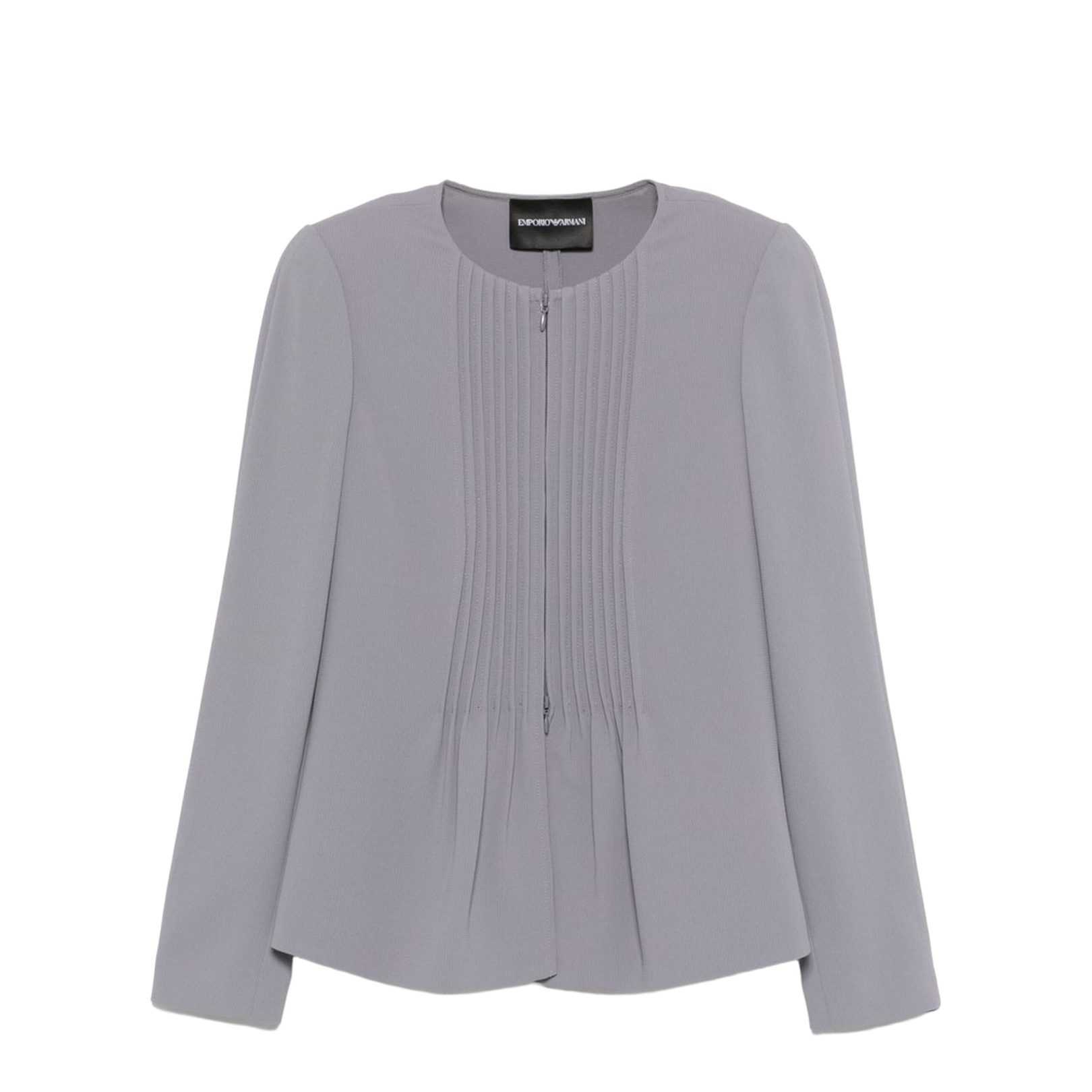 Jacket in Pleated Fluid Armure Fabric