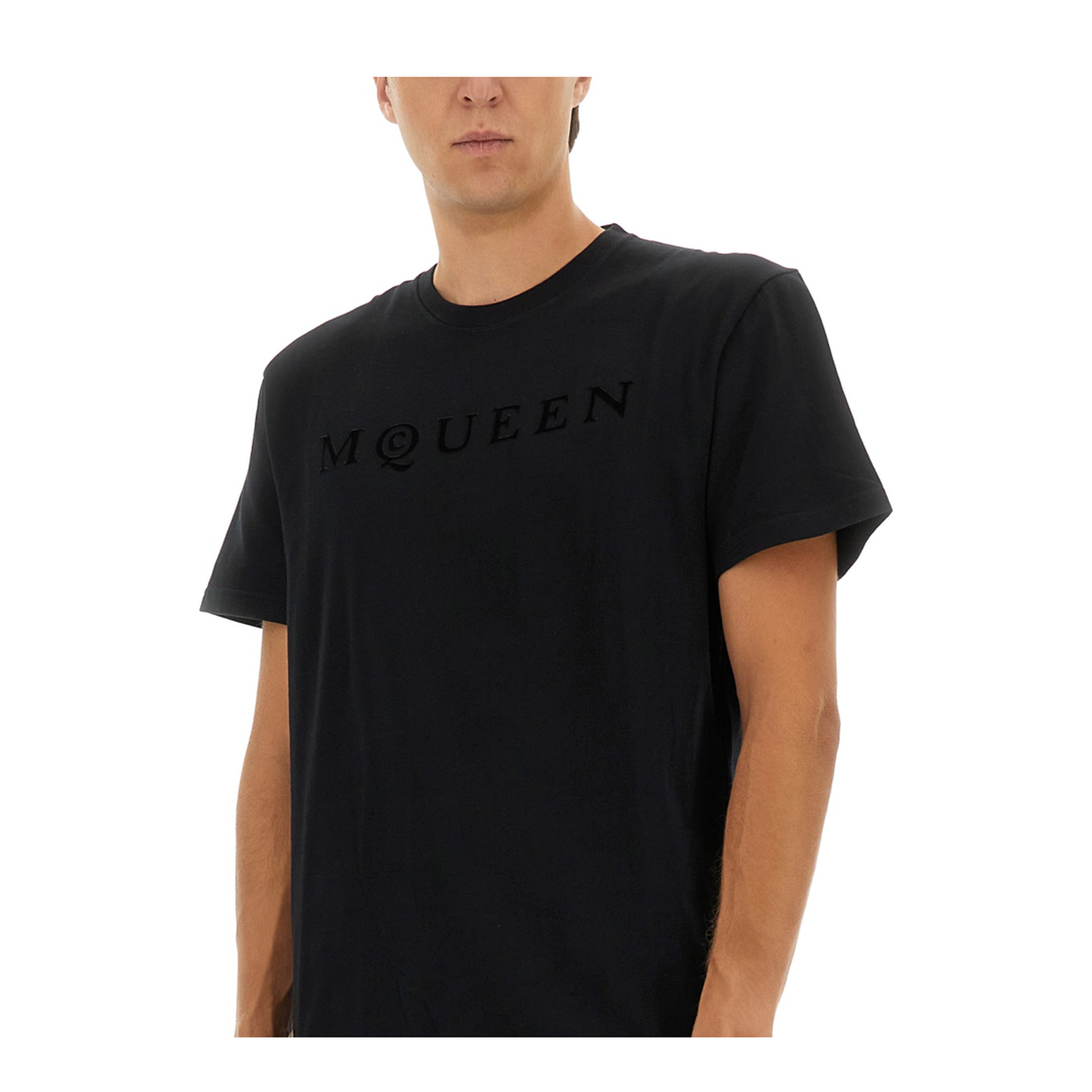MAYFEYR - Alexander Mcqueen - T-Shirt With Logo - 847750QTAD50548