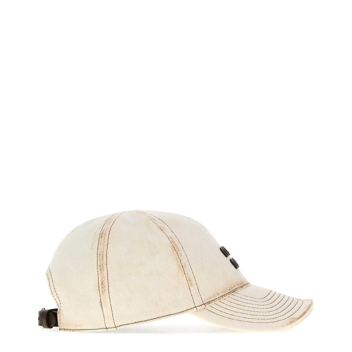 MAYFEYR - Miu Miu - White Cotton Baseball Cap - 5HC37M2G84F0009