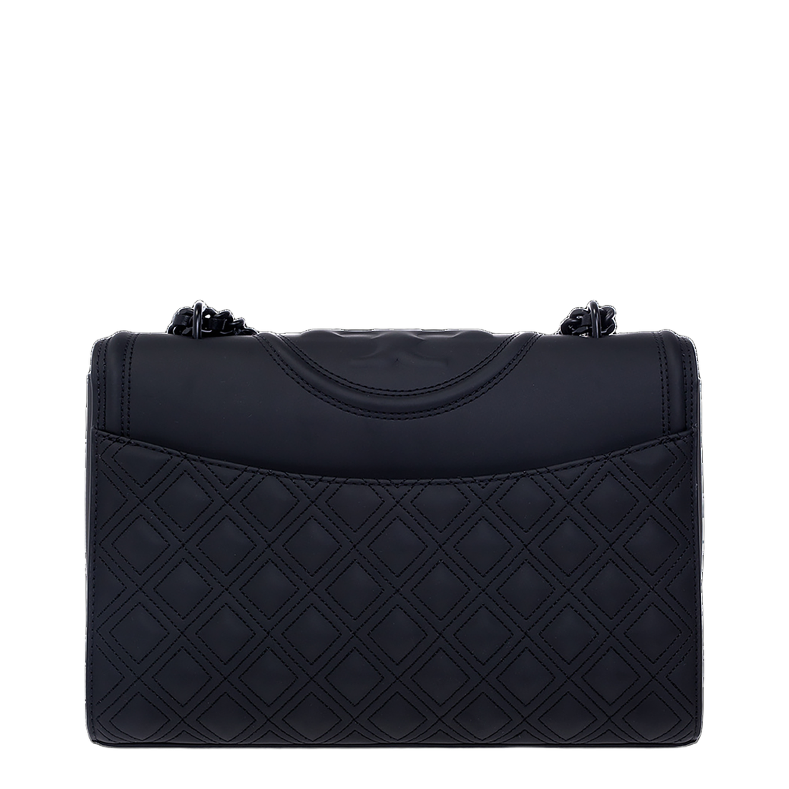 Black Fleming Matte Quilted Shoulder Bag