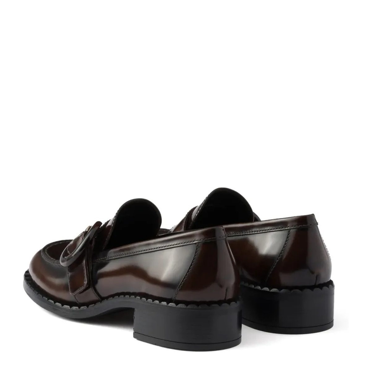 Brushed Fumé Leather Loafers
