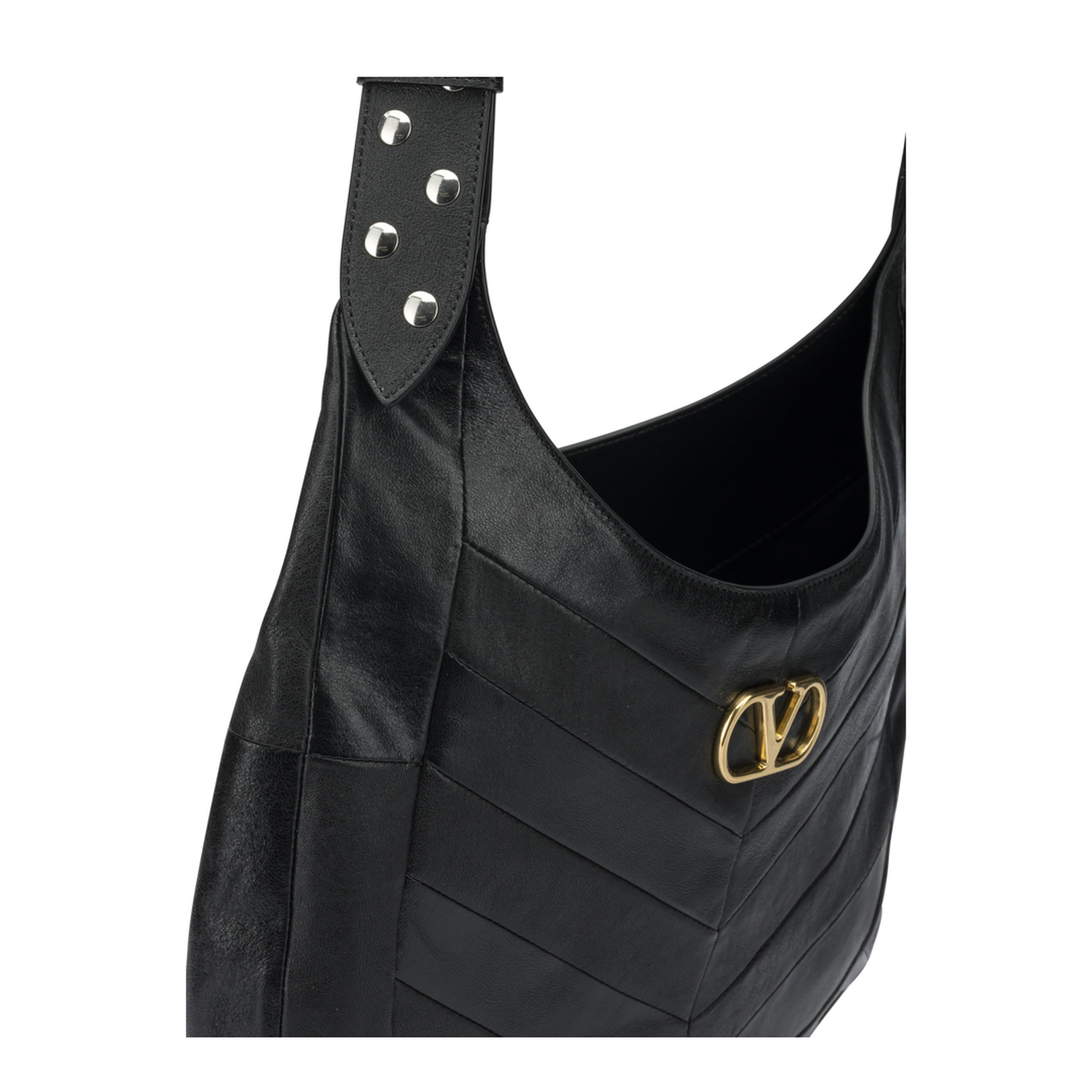 Hobo Bag Leather Black