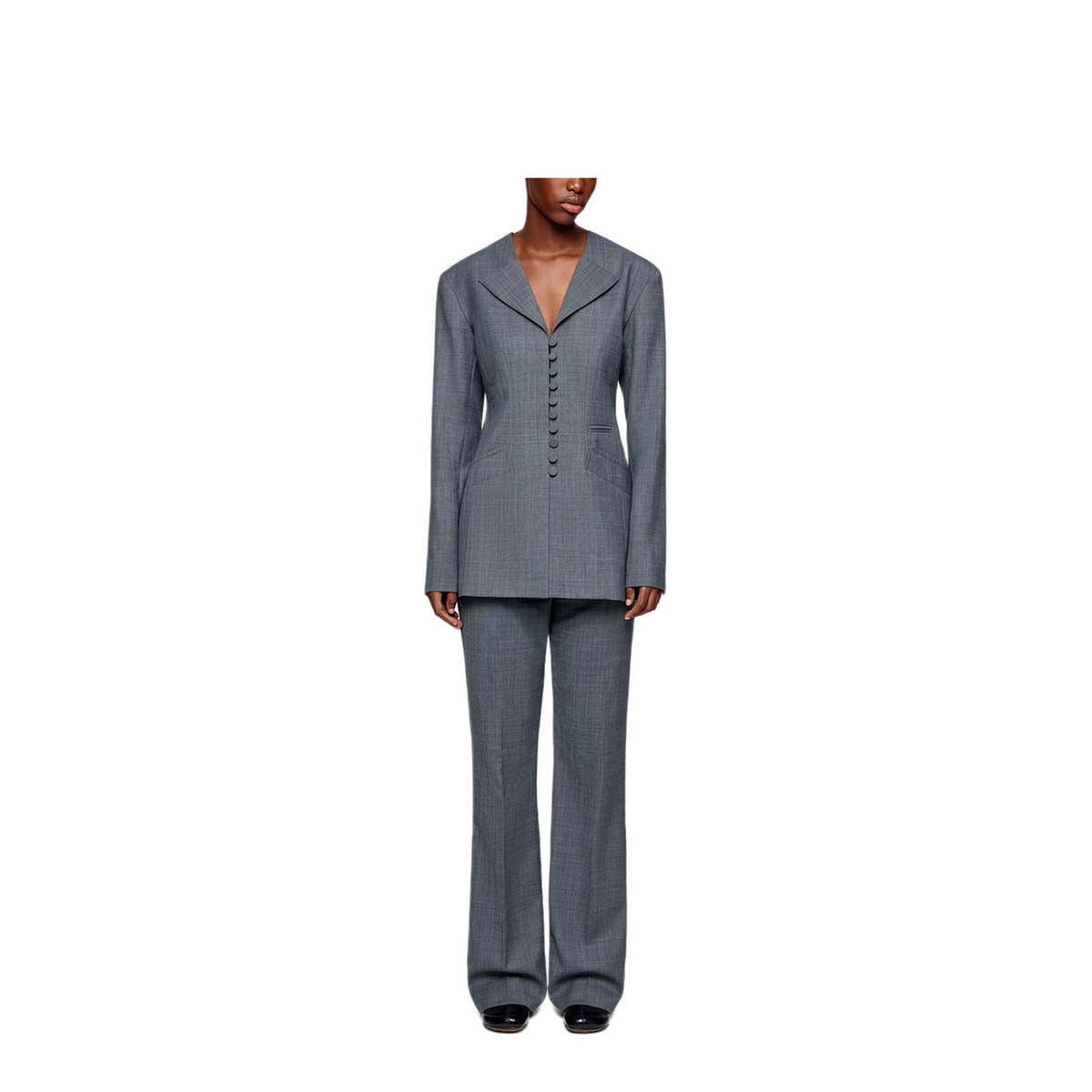 Blazer In Grey Wool