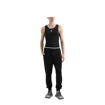Cotton Tank Top with Embroidery