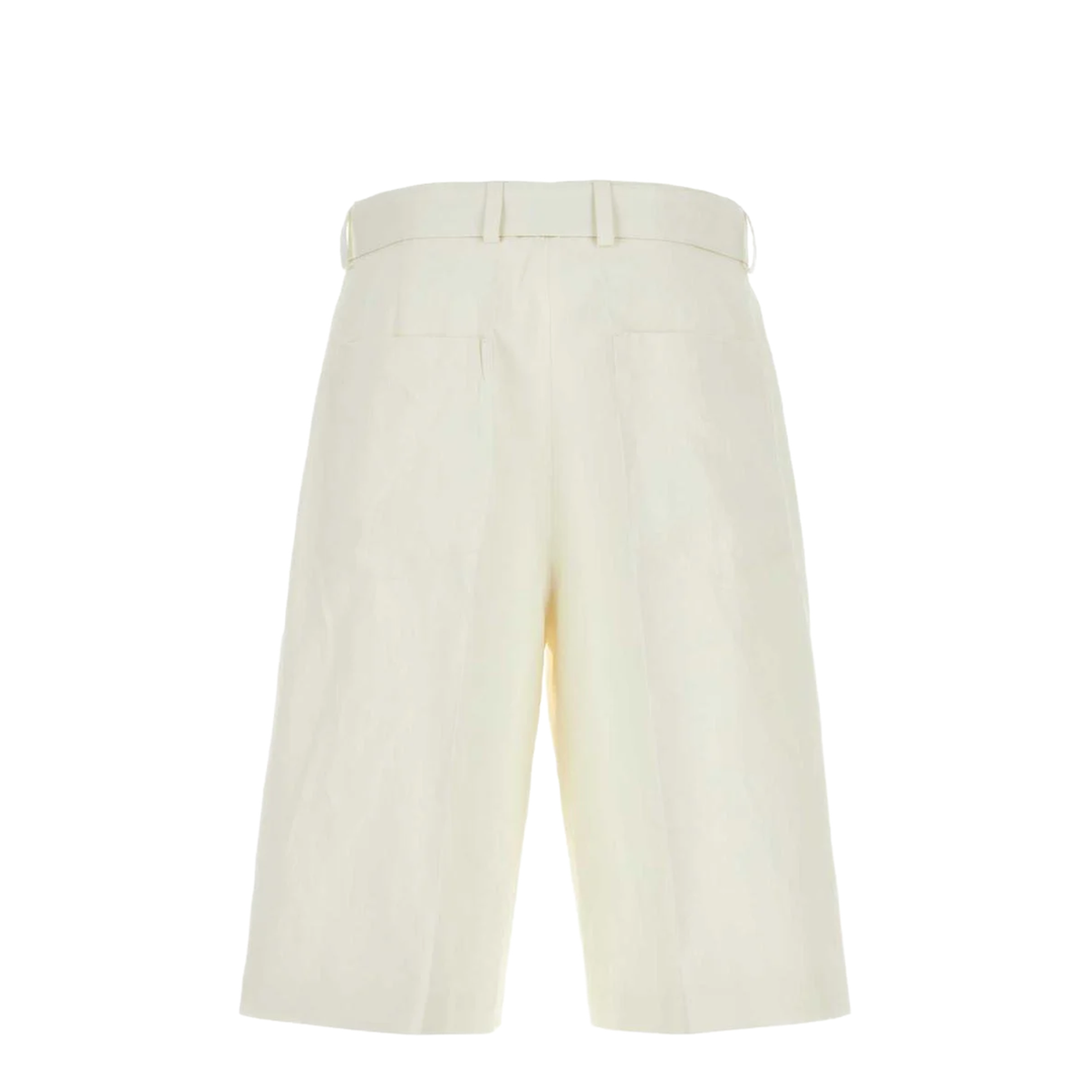 Ivory Linen Bermuda Shorts